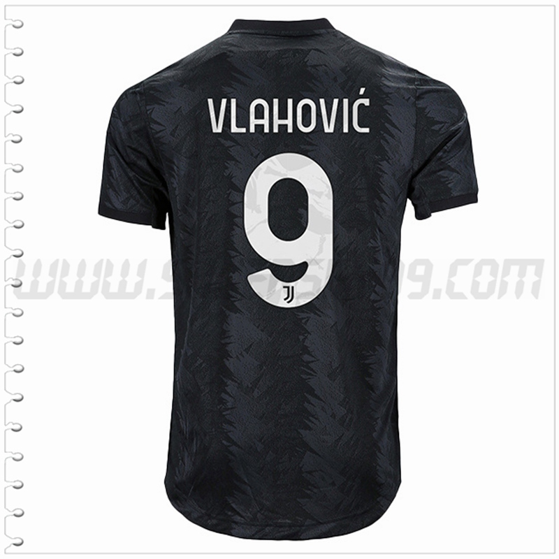 Segunda Camiseta Futbol Juventus VLAHOVIĆ #9 2022 2023