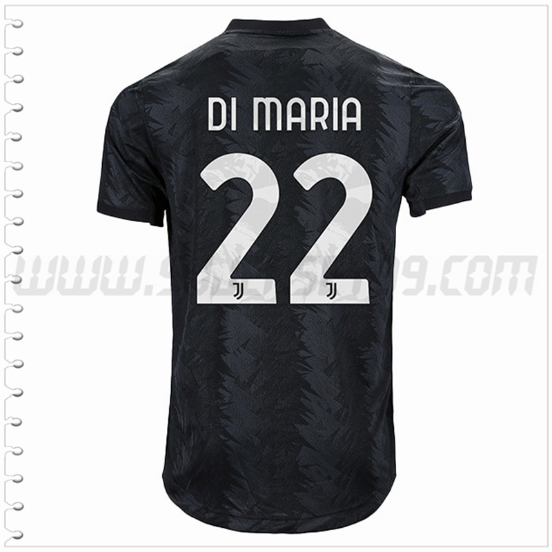 Segunda Camiseta Futbol Juventus DI MARIA #22 2022 2023