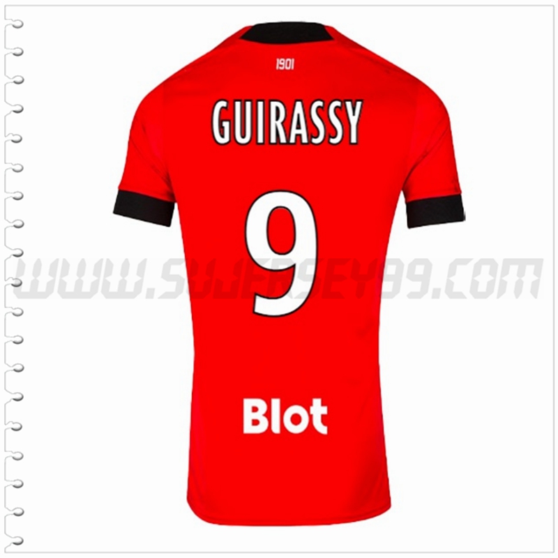 Primera Camiseta Futbol Stade Rennais GUIRASSY #9 2022 2023