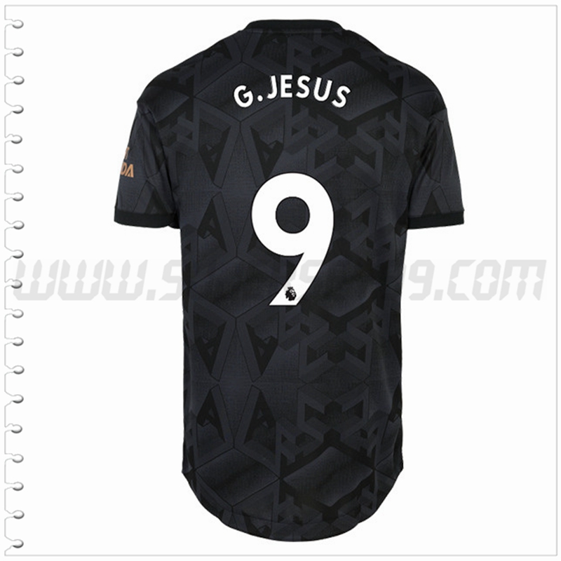 Segunda Camiseta Futbol Arsenal G.JESUS #9 2022 2023