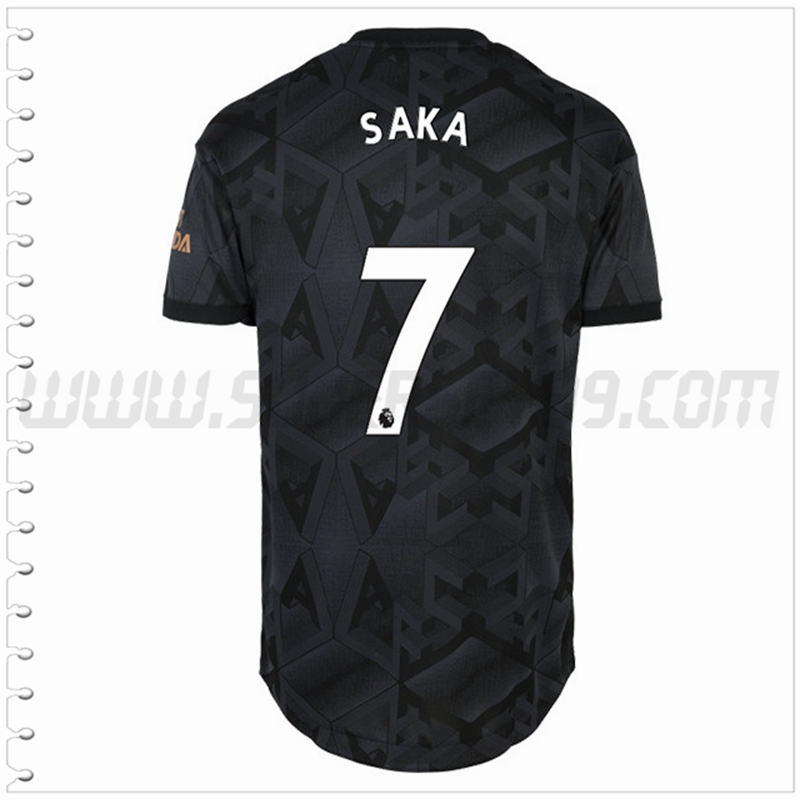 Segunda Camiseta Futbol Arsenal SAKA #7 2022 2023