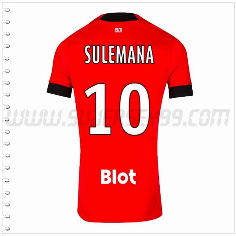 Primera Camiseta Futbol Stade Rennais SULEMANA #10 2022 2023