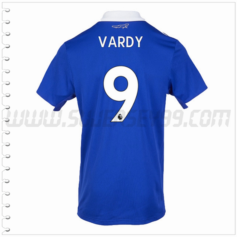 Primera Camiseta Futbol Leicester City VARDY #9 2022 2023