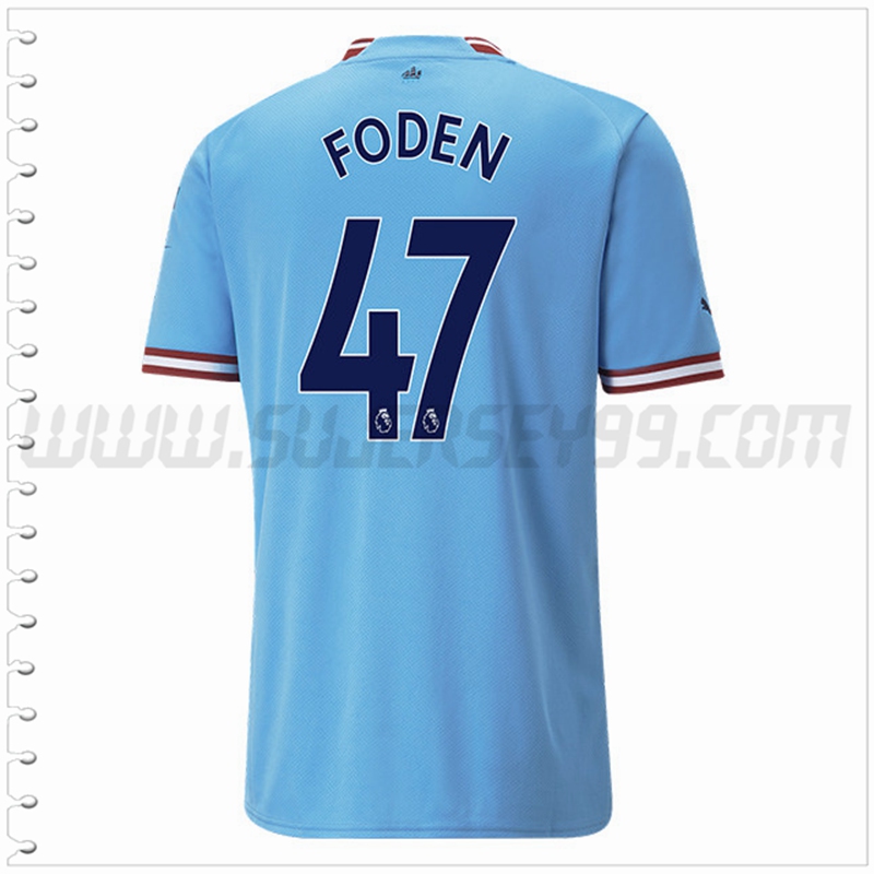 Primera Camiseta Futbol Manchester City FODEN #47 2022 2023