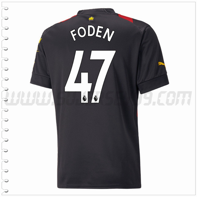 Segunda Camiseta Futbol Manchester City FODEN #47 2022 2023