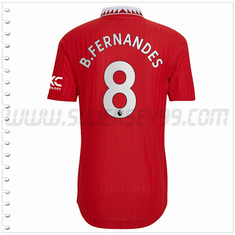 Primera Camiseta Futbol Manchester United B. FERNANDES #8 2022 2023