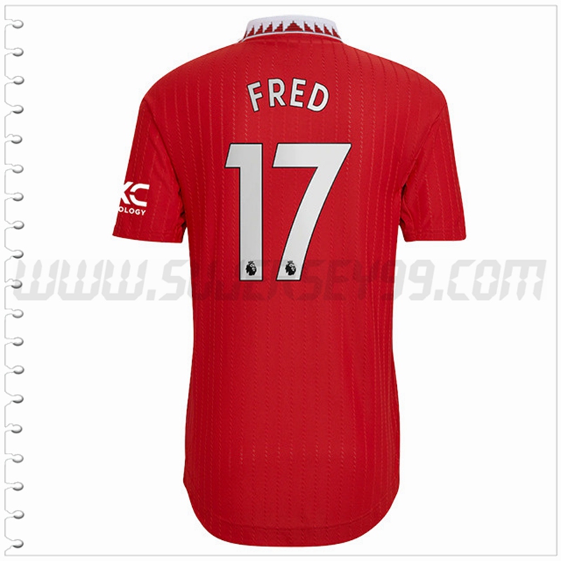 Primera Camiseta Futbol Manchester United FRED #17 2022 2023