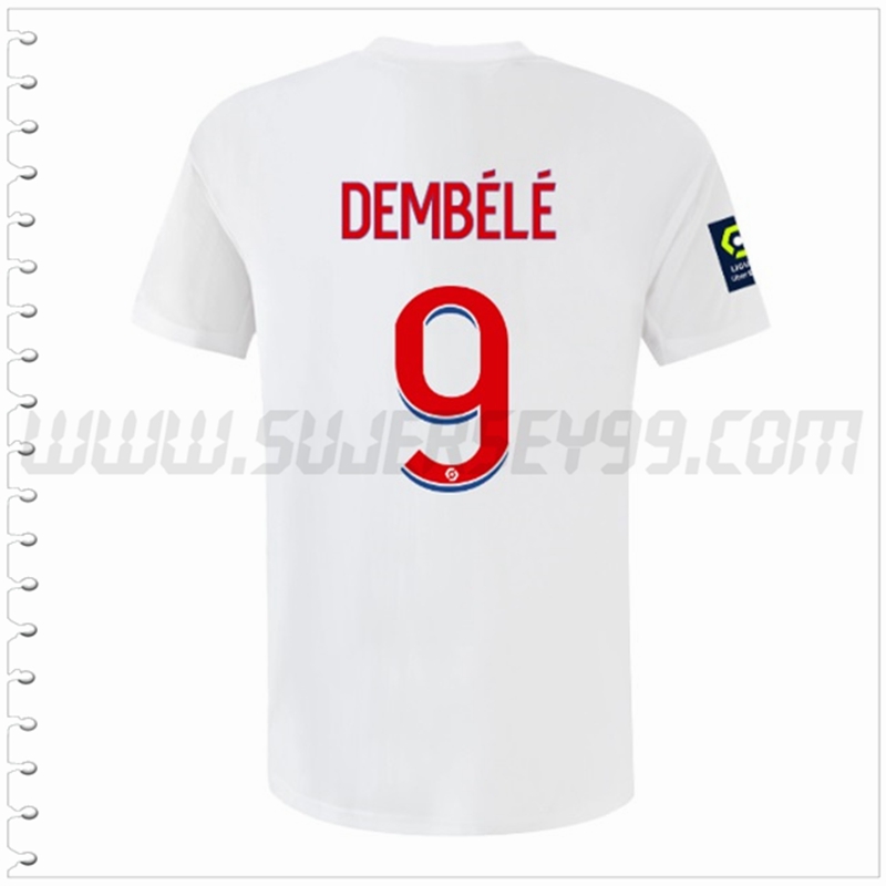 Primera Camiseta Futbol Lyon OL DEMBÉLÉ #9 2022 2023