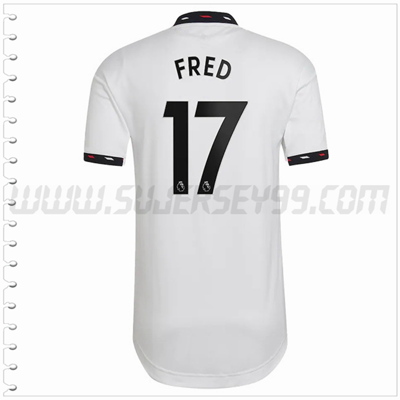 Segunda Camiseta Futbol Manchester United FRED #17 2022 2023