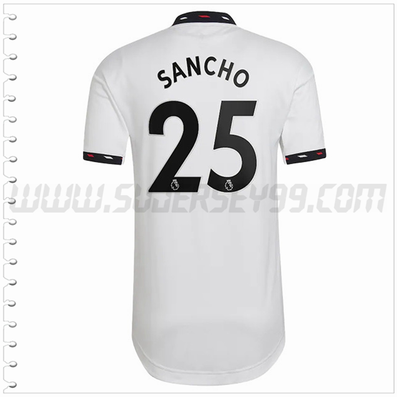 Segunda Camiseta Futbol Manchester United SANCHO #25 2022 2023