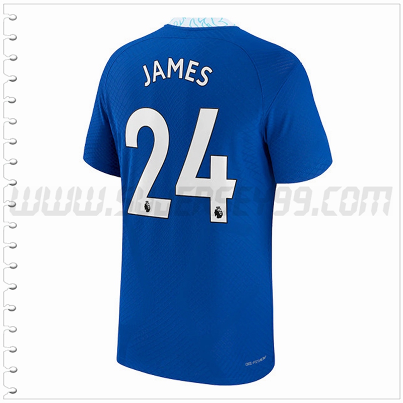 Primera Camiseta Futbol FC Chelsea JAMES #24 2022 2023