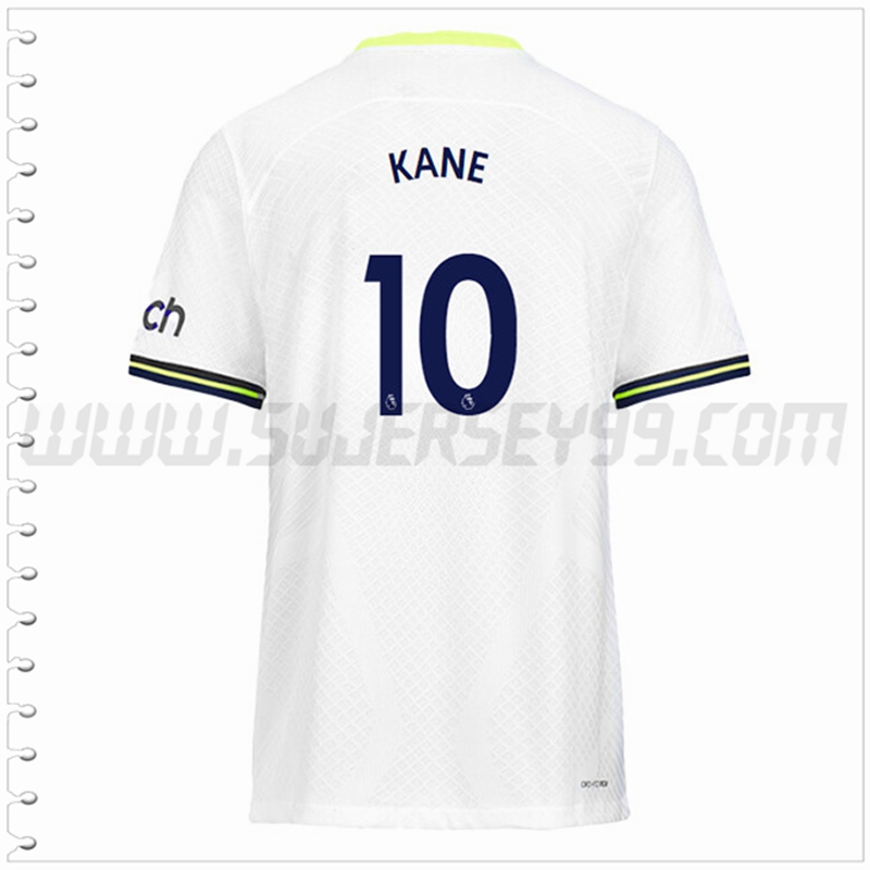 Primera Camiseta Futbol Tottenham Hotspurs KANE #10 2022 2023