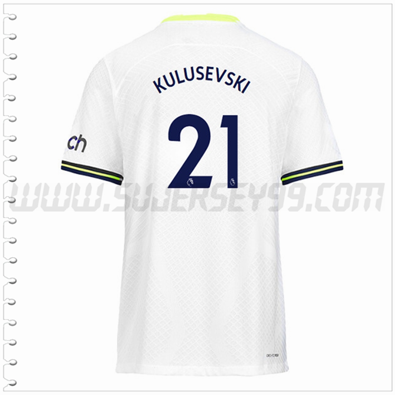 Primera Camiseta Futbol Tottenham Hotspurs KULUSEVSKI #21 2022 2023