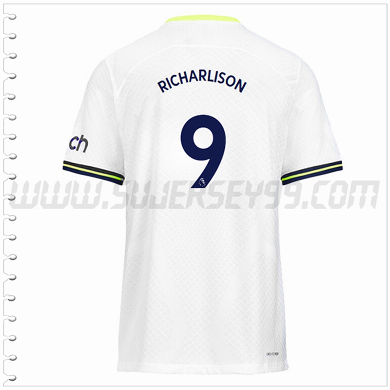 Primera Camiseta Futbol Tottenham Hotspurs RICHARLISON #9 2022 2023