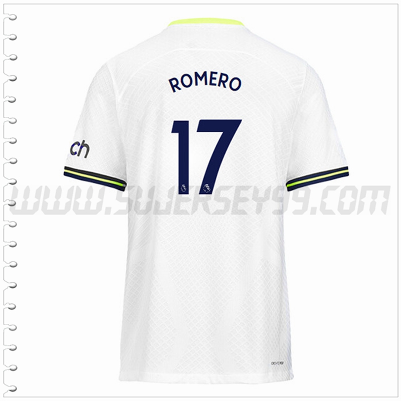 Primera Camiseta Futbol Tottenham Hotspurs ROMERO #17 2022 2023