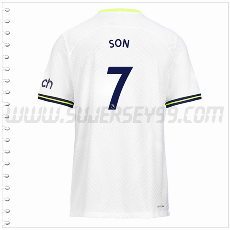 Primera Camiseta Futbol Tottenham Hotspurs SON #7 2022 2023