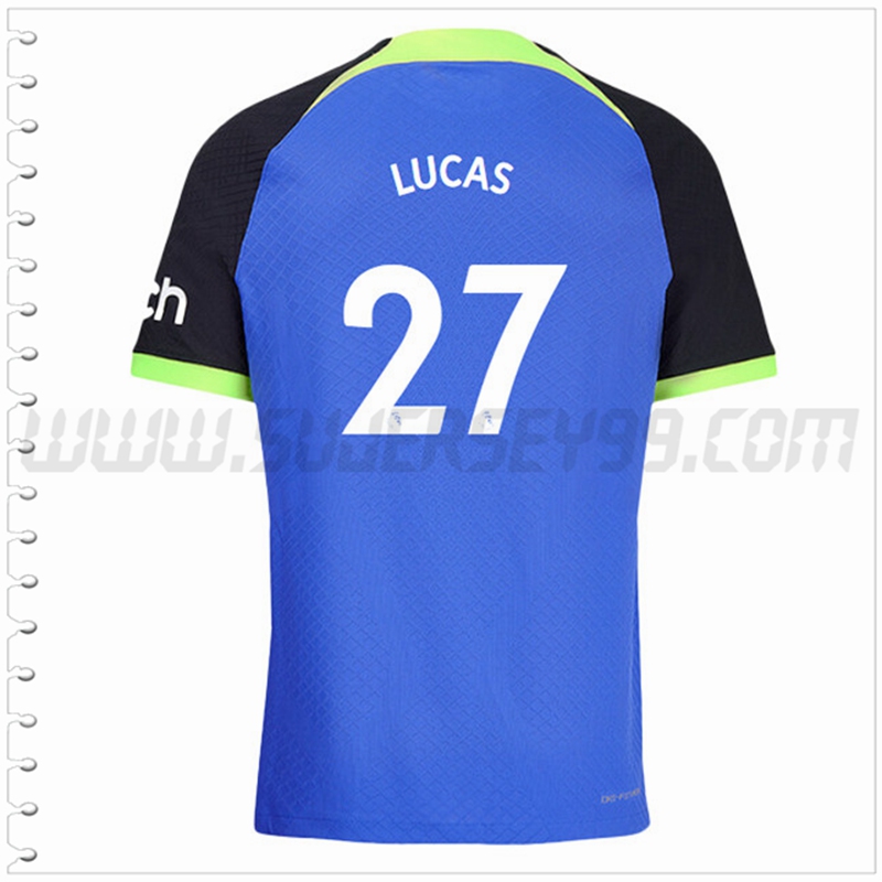 Segunda Camiseta Futbol Tottenham Hotspurs LUCAS #27 2022 2023