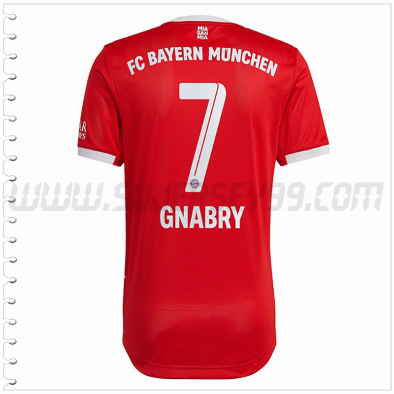 Primera Camiseta Futbol Bayern Munich GNABRY #7 2022 2023