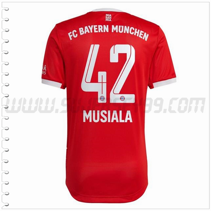 Primera Camiseta Futbol Bayern Munich MUSIALA #42 2022 2023