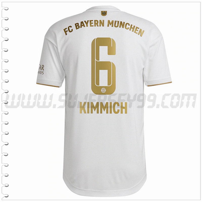 Segunda Camiseta Futbol Bayern Munich KIMMICH #6 2022 2023