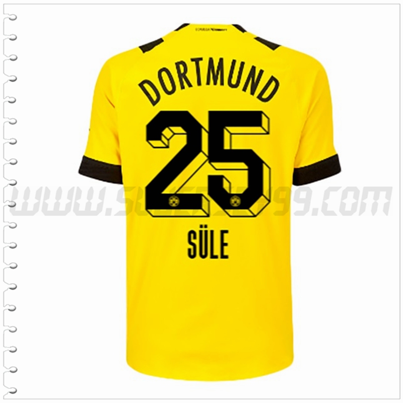 Primera Camiseta Futbol Dortmund BVB SÜLE #25 2022 2023