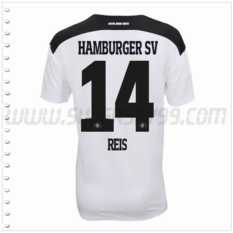 Primera Camiseta Futbol HSV Hamburg REIS #14 2022 2023