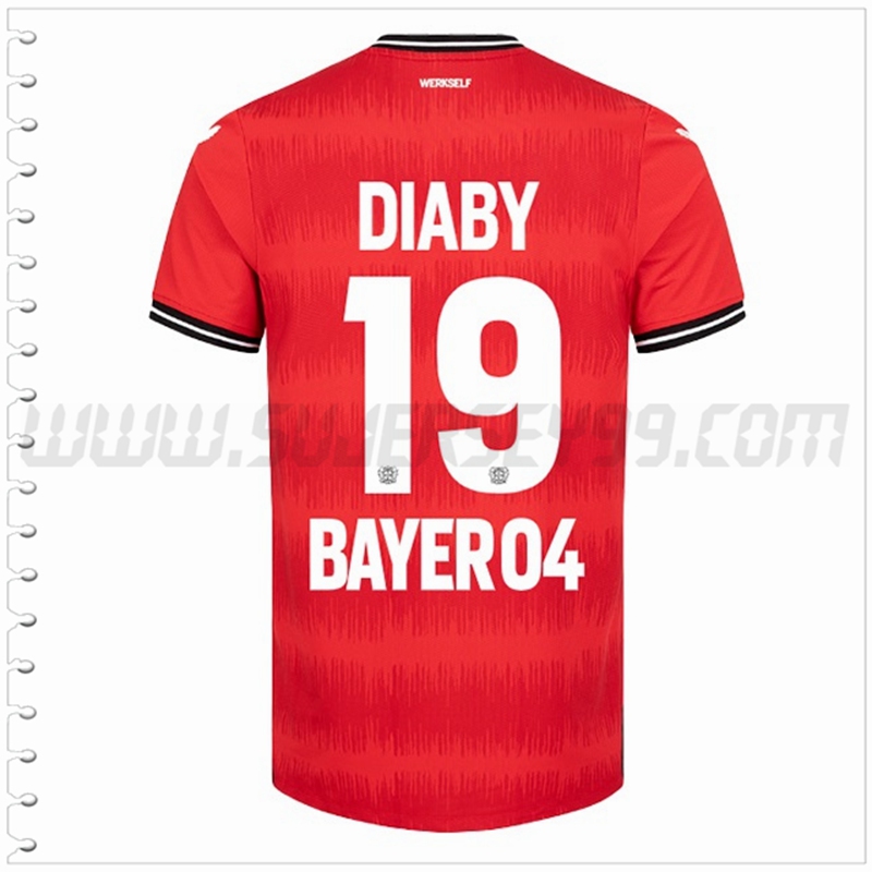 Primera Camiseta Futbol Leverkusen DIABY #19 2022 2023