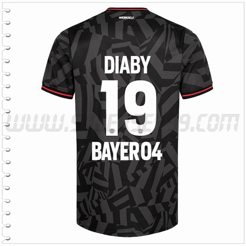 Segunda Camiseta Futbol Leverkusen DIABY #19 2022 2023