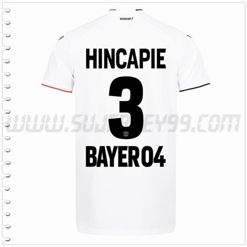 Tercera Camiseta Futbol Leverkusen HINCAPIE #3 2022 2023