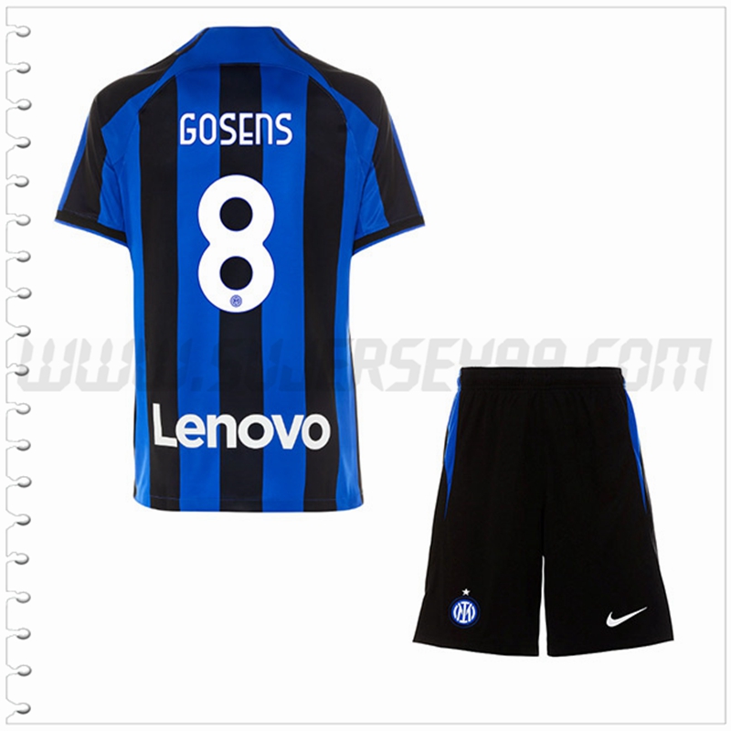 Equipacion del Inter Milan GOSENS #8 Ninos 2022 2023