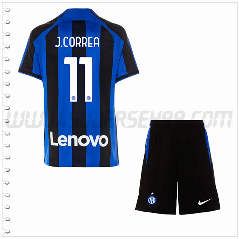 Equipacion del Inter Milan J.CORREA #11 Ninos 2022 2023