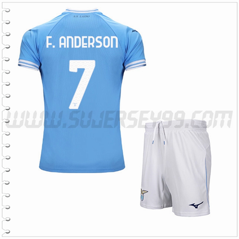 Equipacion del SS Lazio F.ANDERSON #7 Ninos 2022 2023