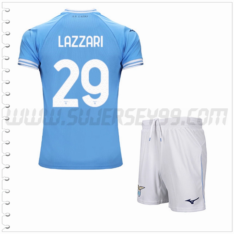 Equipacion del SS Lazio LAZZARI #29 Ninos 2022 2023