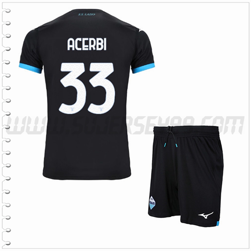 Equipacion del SS Lazio ACERBI #33 Ninos 2022 2023