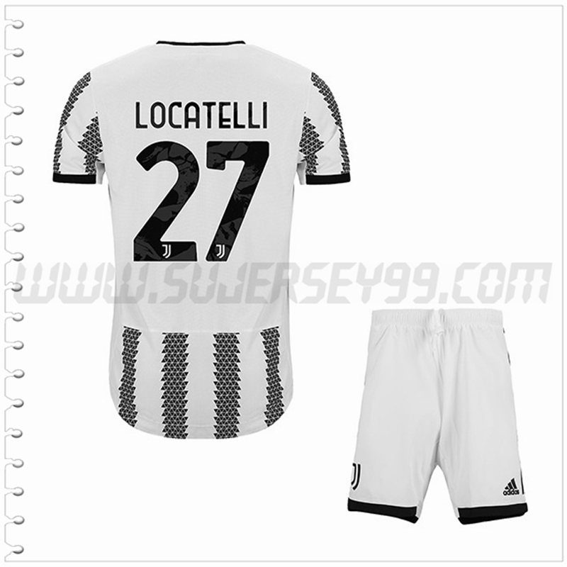 Equipacion del Juventus LOCATELLI #27 Ninos 2022 2023