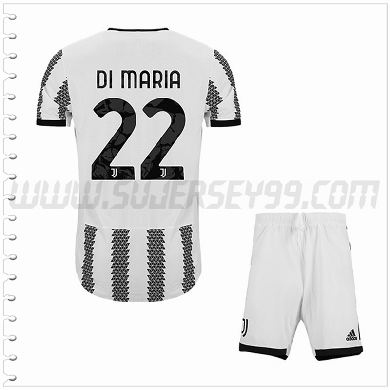 Equipacion del Juventus DI MARIA #22 Ninos 2022 2023