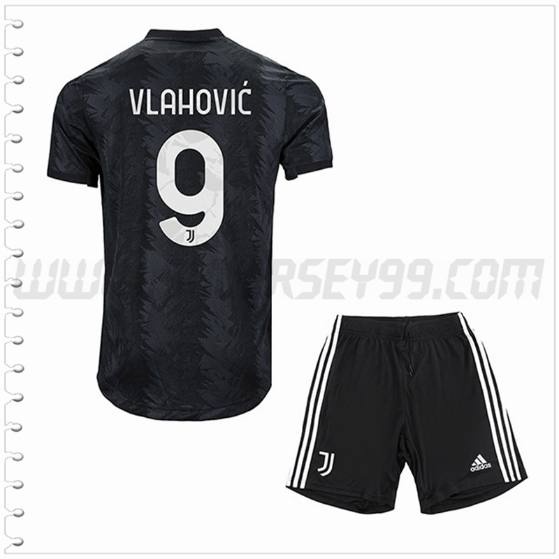 Equipacion del Juventus VLAHOVIĆ #9 Ninos 2022 2023