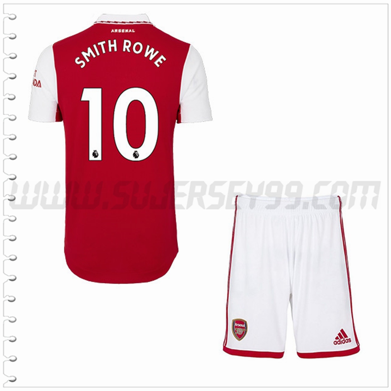 Equipacion del Arsenal SMITH ROWE #10 Ninos 2022 2023