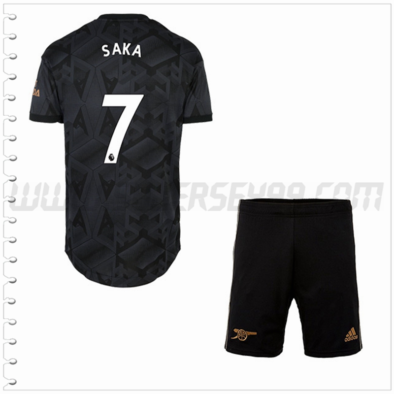 Equipacion del Arsenal SAKA #7 Ninos 2022 2023