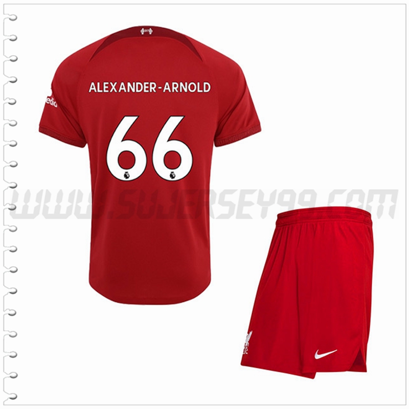 Equipacion del FC Liverpool ALEXANDER-ARNOLD #66 Ninos 2022 2023