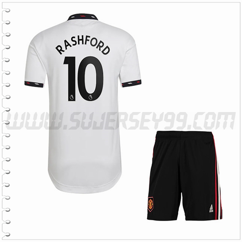 Equipacion del Manchester United RASHFORD #10 Ninos 2022 2023