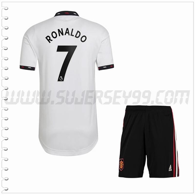 Equipacion del Manchester United RONALDO #7 Ninos 2022 2023