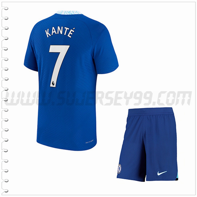 Equipacion del FC Chelsea KANTÉ #7 Ninos 2022 2023