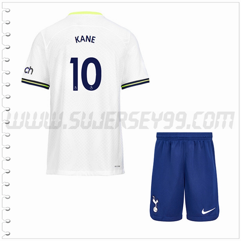 Equipacion del Tottenham Hotspurs KANE #10 Ninos 2022 2023