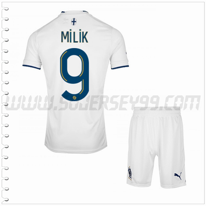 Equipacion del Marsella OM MILIK #9 Ninos 2022 2023