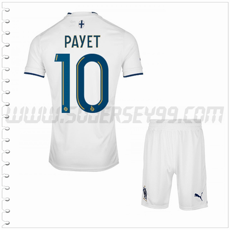 Equipacion del Marsella OM PAYET #10 Ninos 2022 2023