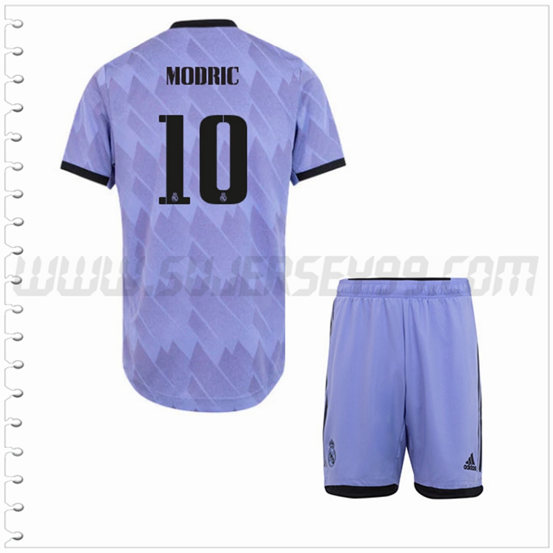 Equipacion del Real Madrid MODRIC #10 Ninos 2022 2023