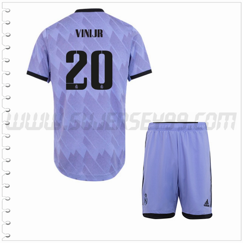 Equipacion del Real Madrid VINIJR #20 Ninos 2022 2023