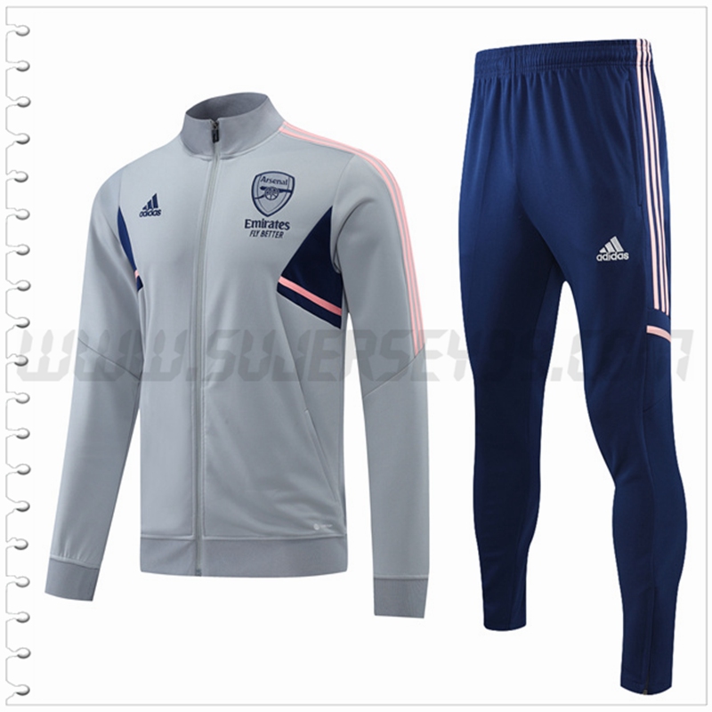 Chaqueta Chandal Futbol arsenal Gris 2022 2023