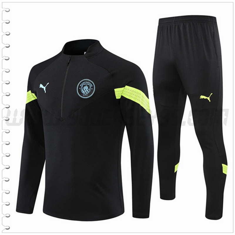 Chandal Futbol Manchester City Negro/Verde 2022 2023